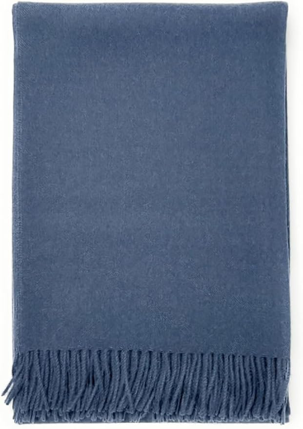 100% Baby Alpaca Wool Solid Throw Blanket, Hypoallergenic & Allergen Free, for Home Décor or Tra... | Amazon (US)