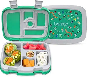 Bentgo Kids Prints Leak-Proof, 5-Compartment Bento-Style Kids Lunch Box - Ideal Portion Sizes for... | Amazon (US)