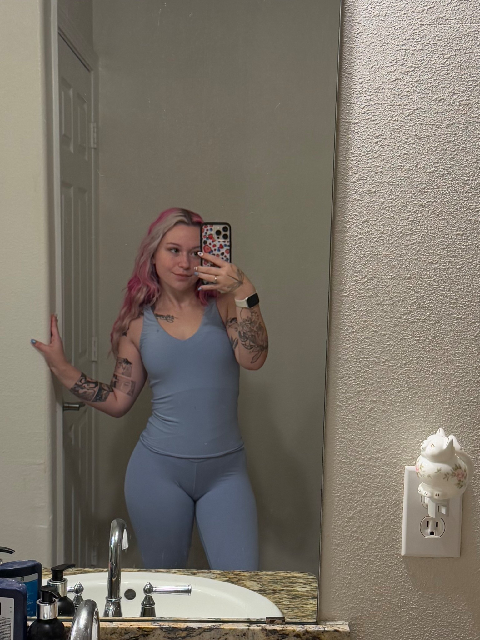 Blue activewear workout leggings & long sports bra tank set 🩵

#LTKPetite #LTKSummerEdit #LTKActive