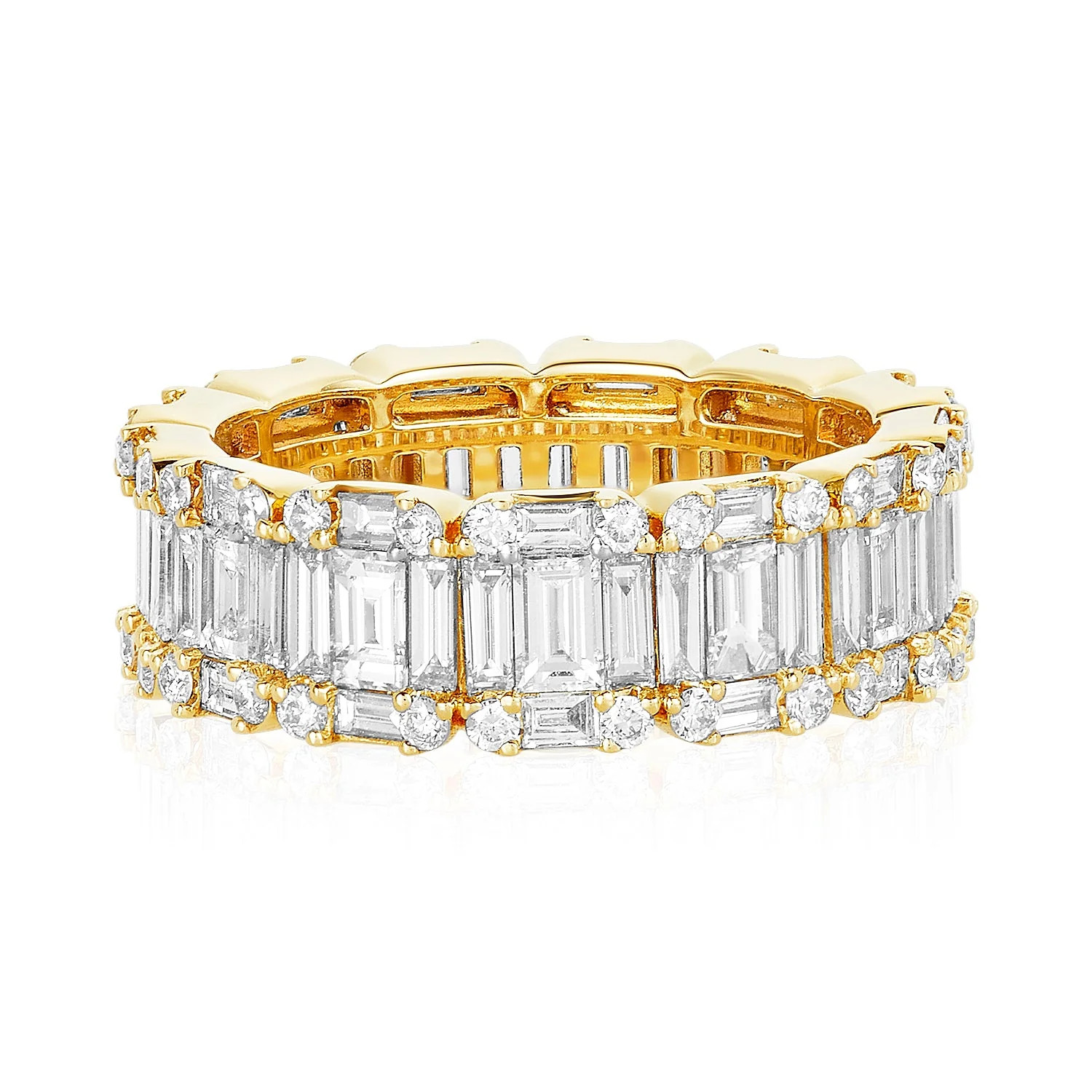 North South Mosaic Band | LINDSEY LEIGH JEWELRY