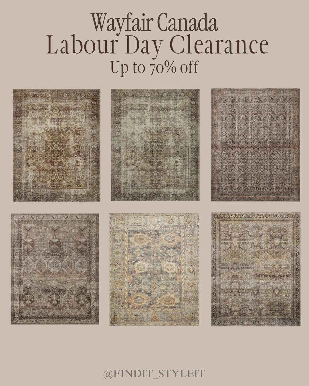These area rugs are up to 70% off during Wayfair Canada's Labour Day Clearance! I chose warm and neutral pieces that are at least 50% off. They are definitely worth checking out. 

#wayfaircahome
#wayfaircapartner
@wayfaircanada
#arearug

#LTKcanada #LTKhome #LTKsale