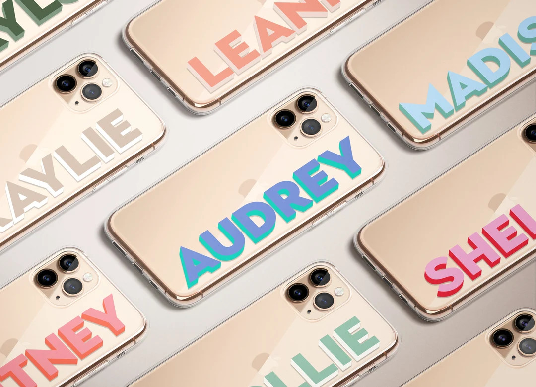 Monogram Phone Case, Custom Name iPhone Case, Personalised  Case, iPhone 7 8 Plus XR XS Max 11 Ca... | Etsy (US)