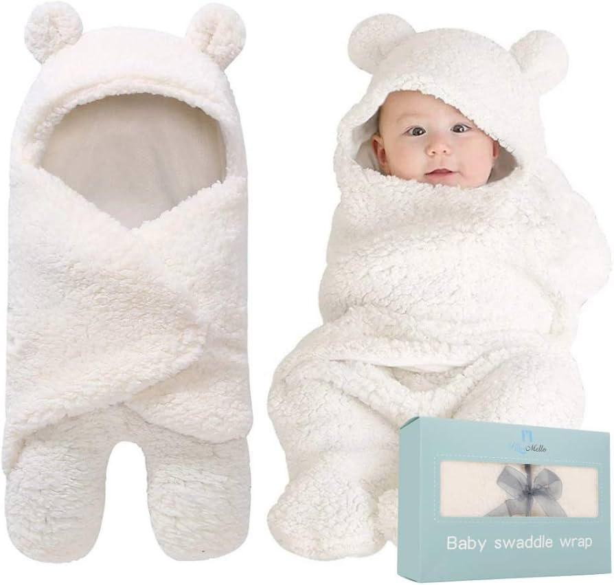 BlueMello Baby Swaddle Blanket | Ultra-Soft Plush Essential for Infants 0-6 Months | Receiving Swadd | Amazon (US)