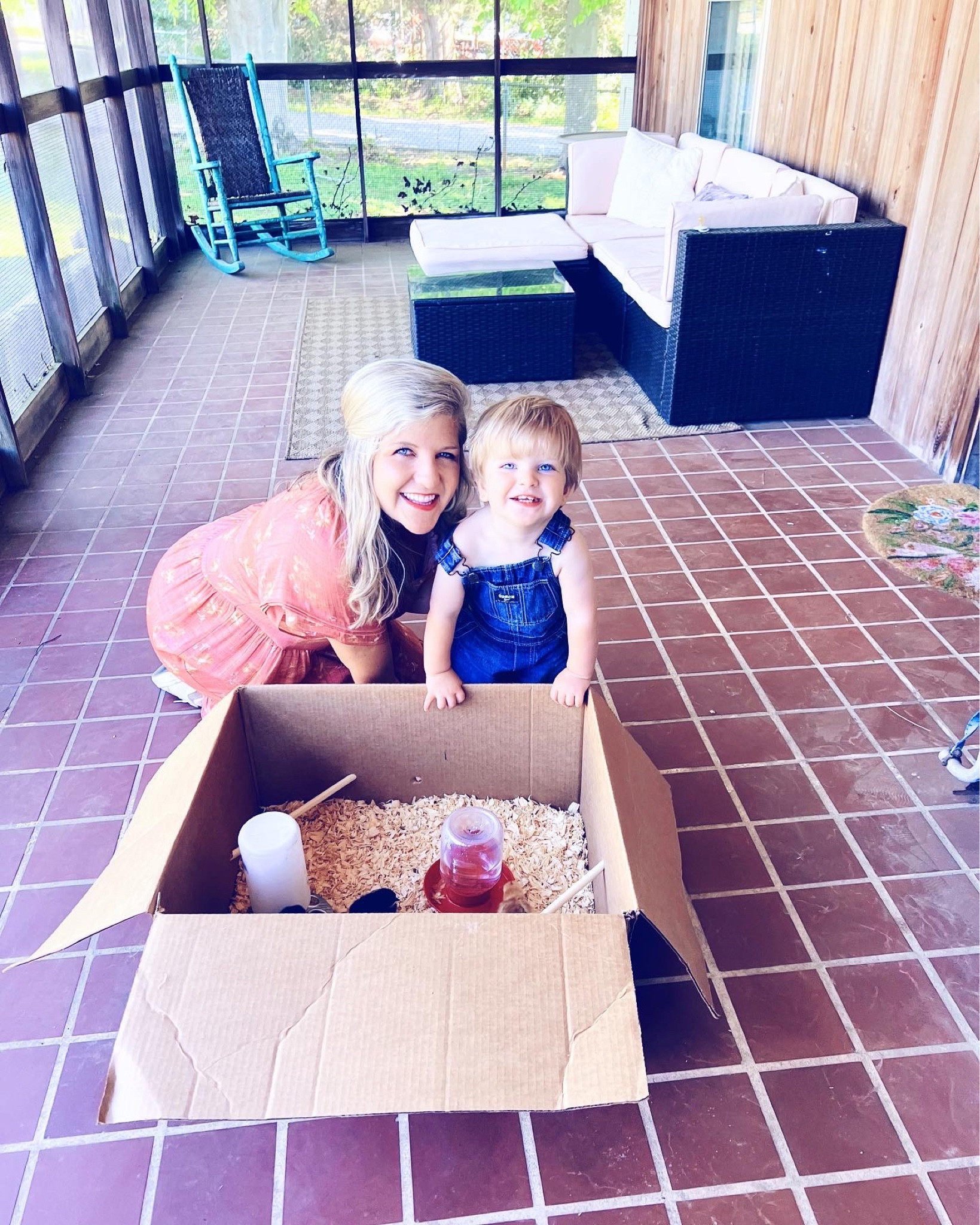 We officially have our very own baby “chick chicks” 🐣🐥🐣🐥🐣🐥🐣🐥 (as Judson likes to call them 🥹🥰), and we have had ourselves the sweetest little morning!!! 🌾🤍 #babychickens #raisingchickens #sweetestthingever 

Nothing sweeter than seeing our little animal-loving baby boy light up when he got to walk out onto the front porch and see his new “chick chick” besties 🤗🫶🏽!! Here’s to a sweet country spring and summer ahead raising these little chickadees!!! 🐣🐥 #countrylife #wegotchickensyall #babychicks

…

#emilysayswes #judsoncarpentermabry #twentytwomonthsold #twentytwomonthold #twentytwomontholdbaby #twentytwomontholdbabyboy #judsonmonthbymonth #sweetjudson #oneyearoldbabyboy #oneyearoldboy #gratefulmotherhood #motherhoodblog #motherhoodblogger #mommyblogger #aprilmemories #thesearethedays #oldfamilyfarmhouse #makingmemories #homesweethome #newseasonnewadventures #liketkit #LTKfamily #LTKbaby #LTKSpring @shop.ltk 