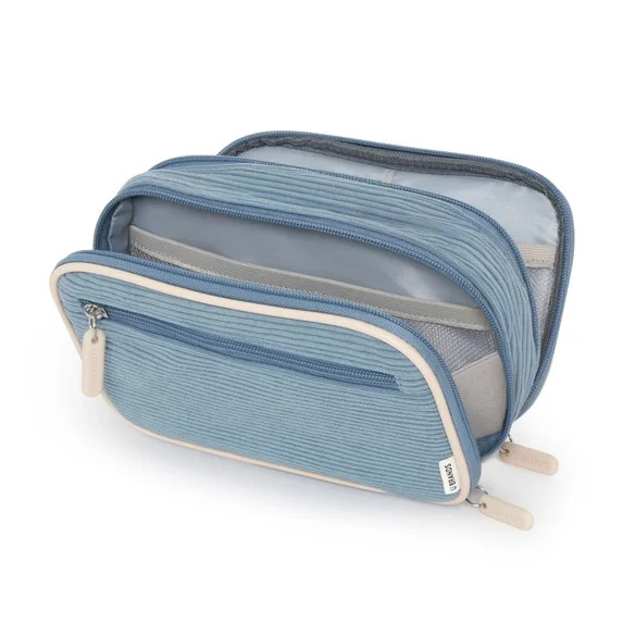 U Brands Corduroy Tech Organizer for Chargers, Cords and Accessories, 7.8 x 5 Inches, Blue | Walmart (US)