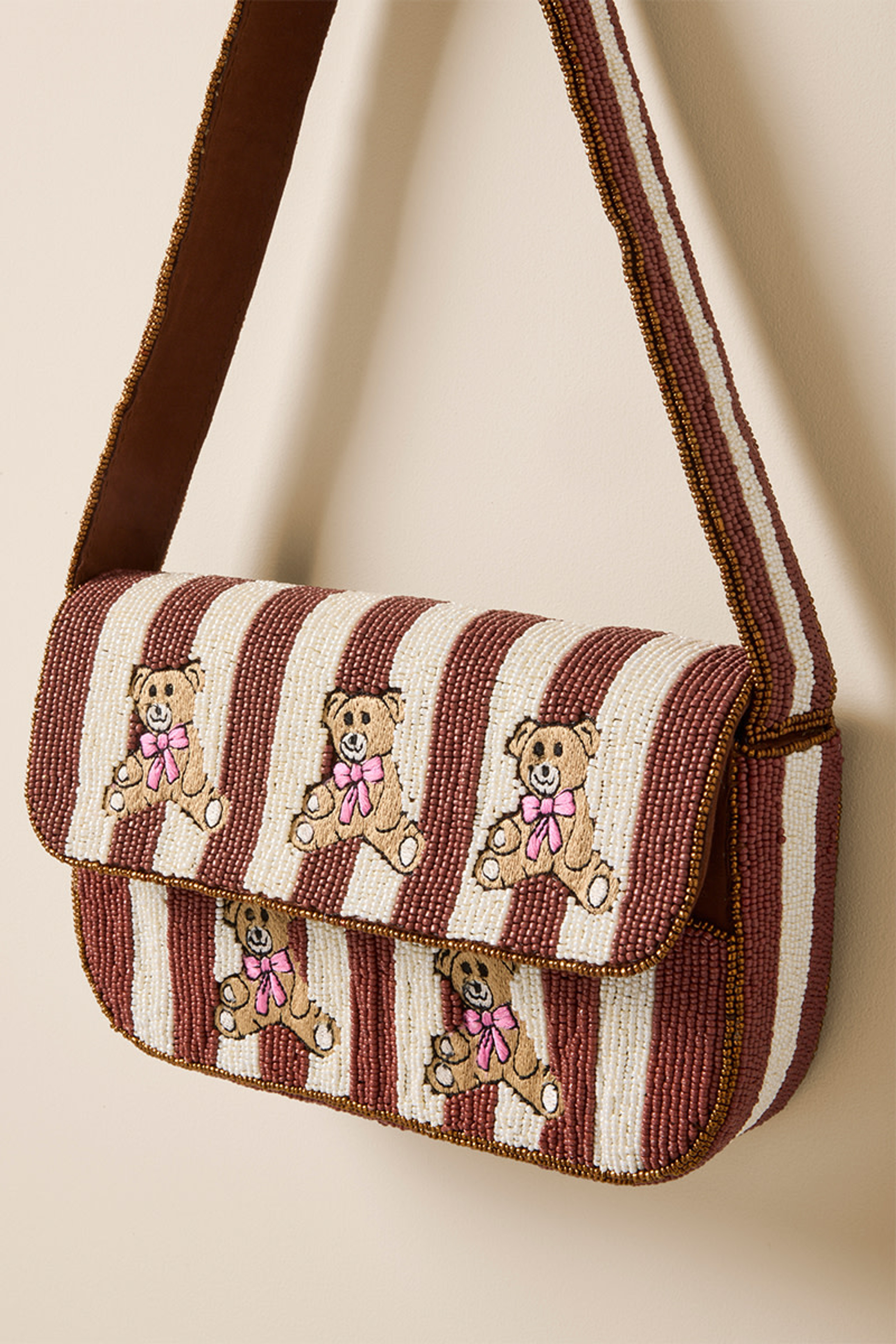 Nora Bear Beaded Clutch | Francesca's