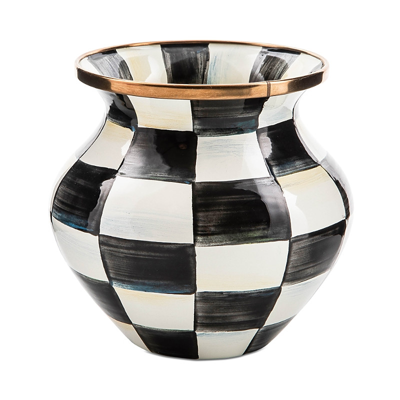 MacKenzie-Childs Courtly Check Enamel Vase | Bloomingdale's (US)