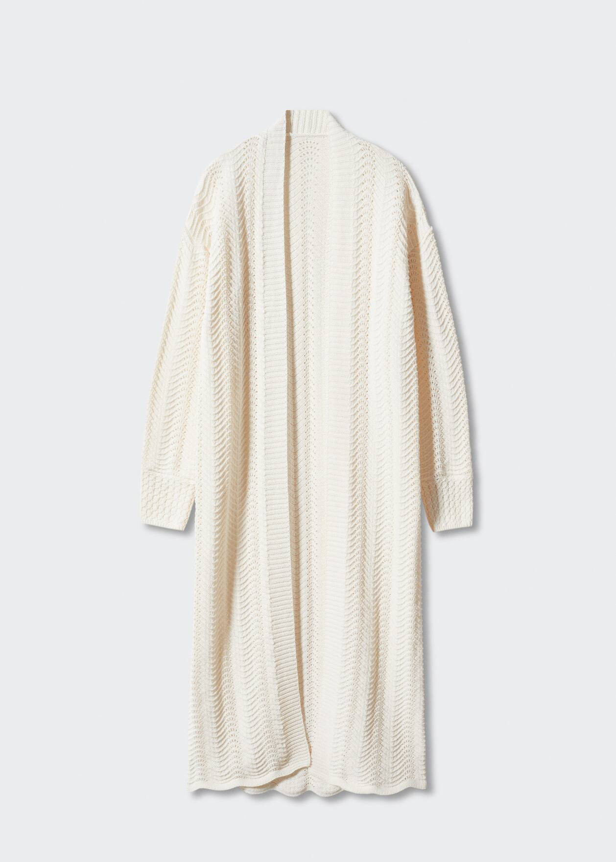 Oversized knitted coat with pockets -  Women | Mango USA | MANGO (US)