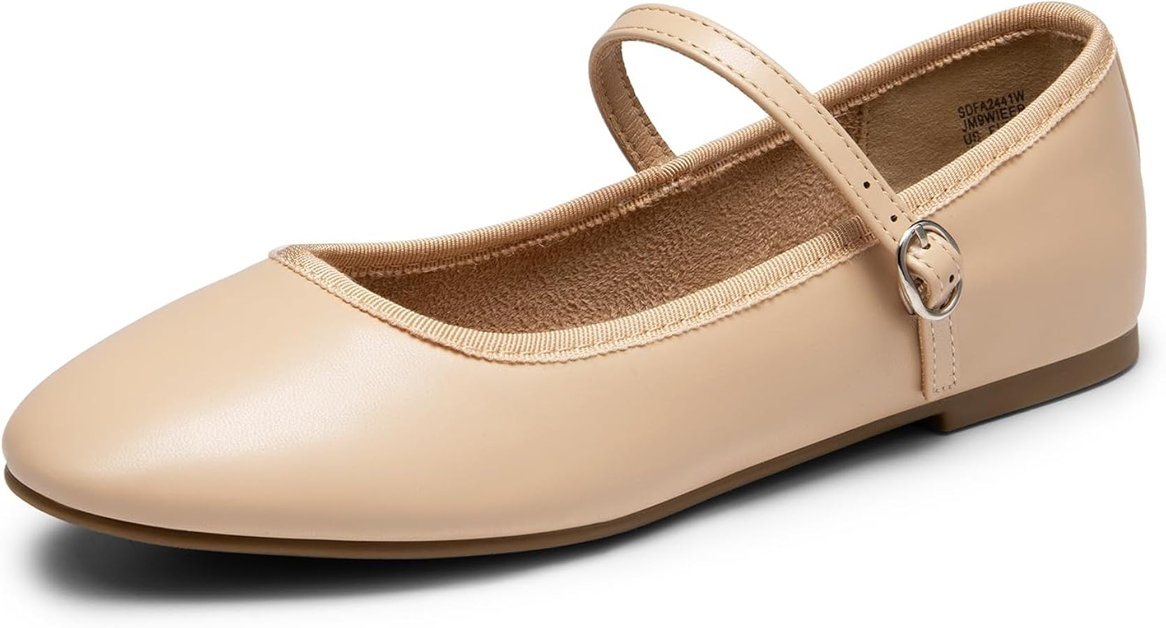 DREAM PAIRS Women's Ballet Flats Mary Jane Shoes, Round Toe Comfortable Dressy Casual Slip-on Wor... | Amazon (US)
