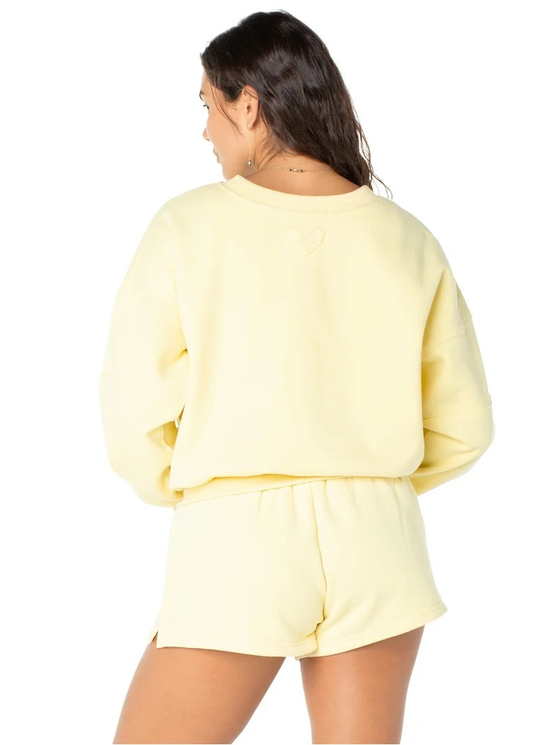 Celebrity Pink Women's and Women's Plus Oversized Boyfriend Sweatshirt, Sizes XS-4X | Walmart (US)