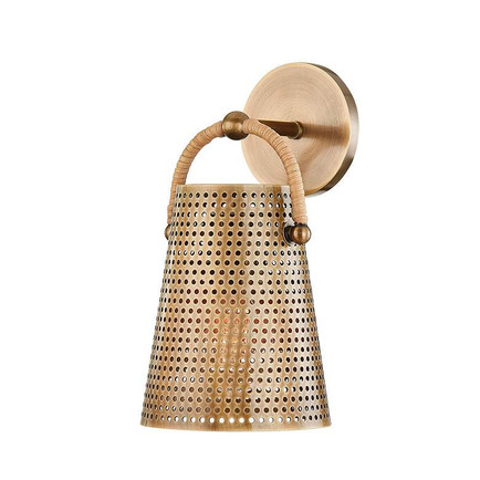 Nile Patina Brass Wall Sconce Unlacquered Brass Bathroom Sconces