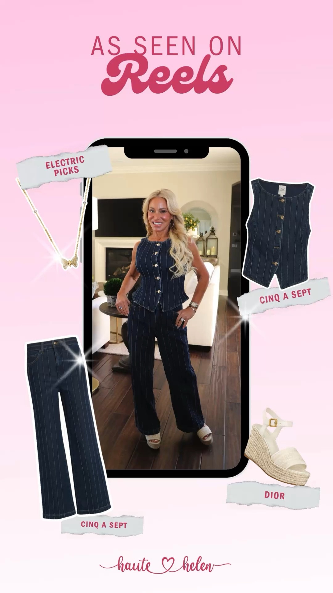 As seen on reels ✨

This outfit is so versatile, you can wear it as a matching set or pair it with your fave top or pants.

#denim #set #reels

#LTKPetite #LTKootd #LTKdayinmylife