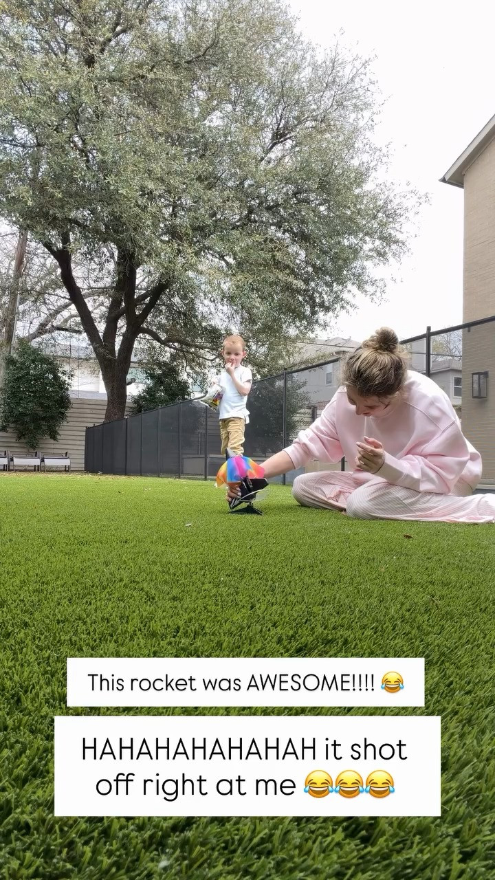 This rocket toy from Amazon was SO FUN. 

 #LTKKids