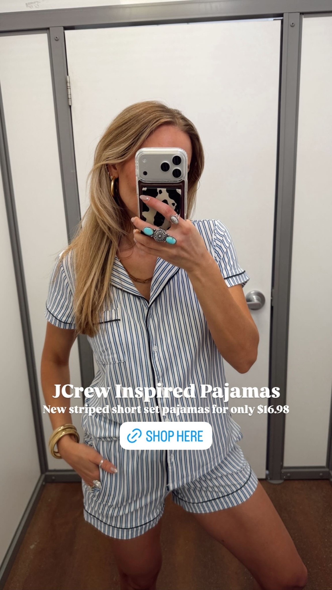 JCrew Inspired Pajamas  New striped short set pajamas for only $16.98