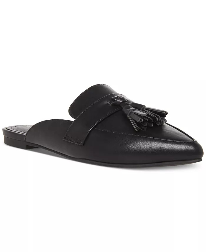 Madden Girl Preppiee Tailored Tassel Slip-On Loafer Flats - Macy's | Macys (US)