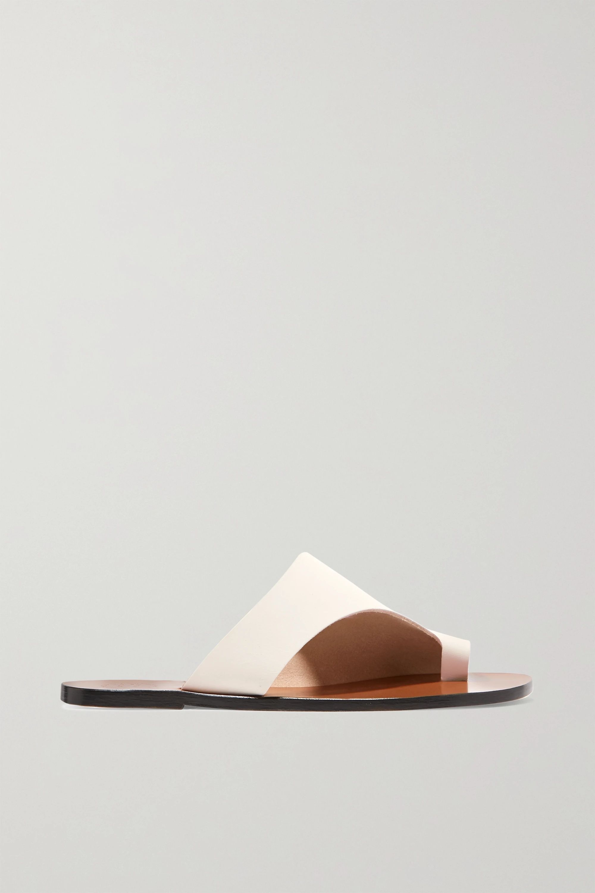White Rosa cutout leather sandals | ATP Atelier | NET-A-PORTER | NET-A-PORTER (UK & EU)
