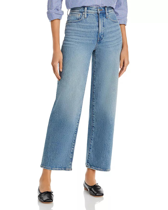 LT Perfect High Rise Wide Leg Jeans in Heathcote | Bloomingdale's (US)