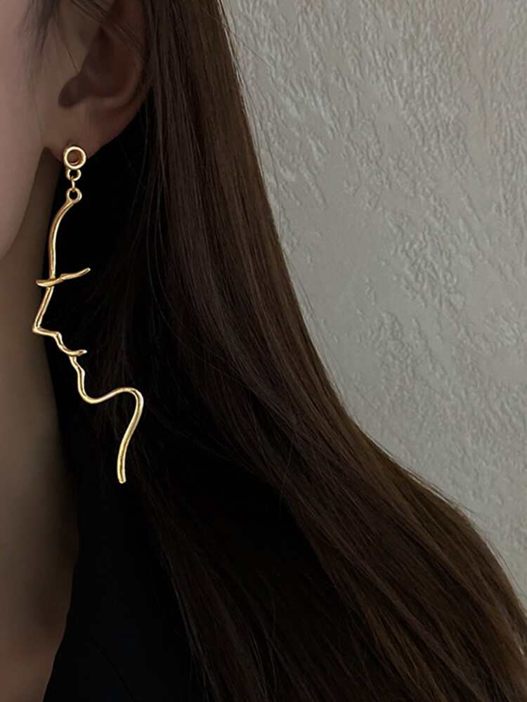 Abstract Face Design Earrings | SHEIN