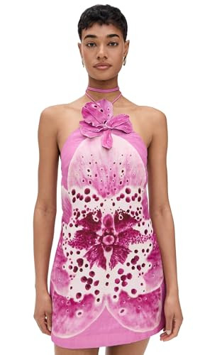 AMUR Women's Everlee Orchid Print Mini Dress, Coraline Orchid, 8 | Amazon (US)
