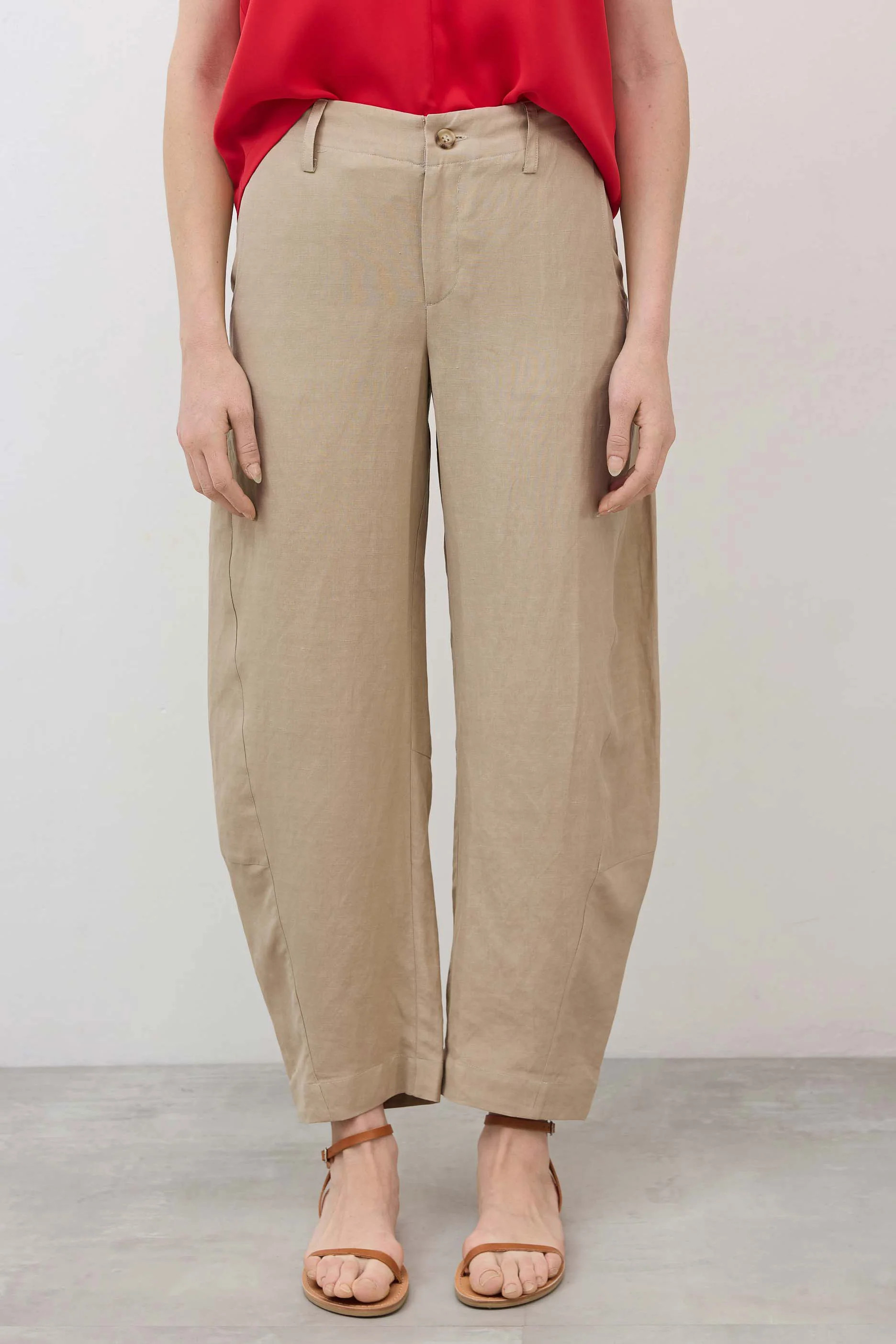 The Uptown Loose Silky Linen Pants | Ruti