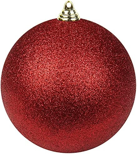 Christmas Ornaments Balls 7.1" Large Christmas Decorations Xmas Tree Shatterproof Big Red Christm... | Amazon (US)