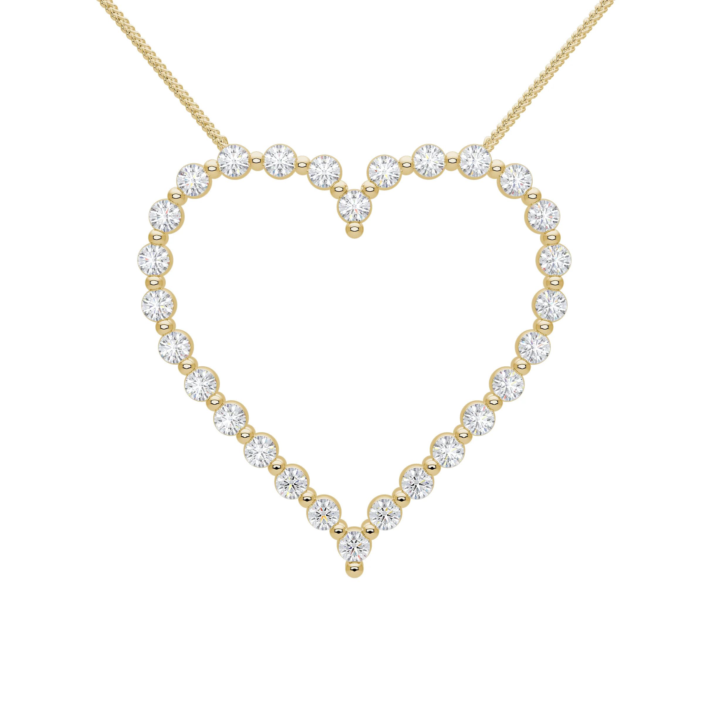 Posie Charlie Cloud® Floating Diamond Heart Necklace 1.00 ctw | RW Fine Jewelry