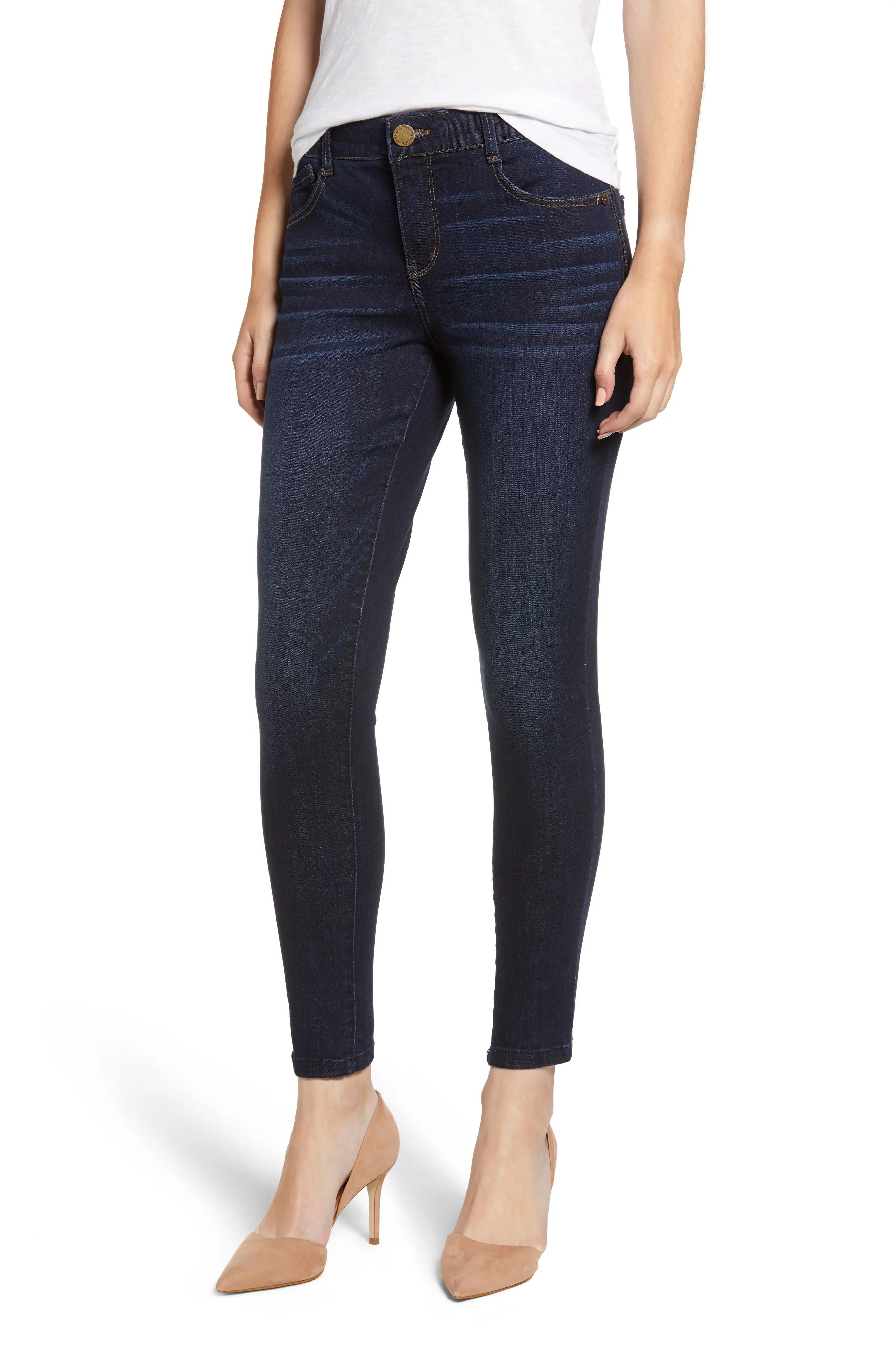 Women's Wit & Wisdom Ab-Solution High Waist Modern Skinny Ankle Jeans, Size 4 - Blue (Nordstrom Excl | Nordstrom