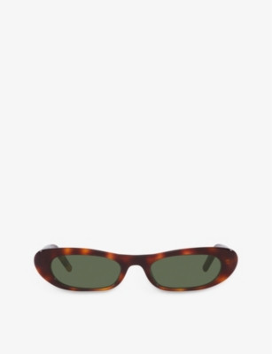 SL557 rectangular-frame acetate sunglasses | Selfridges