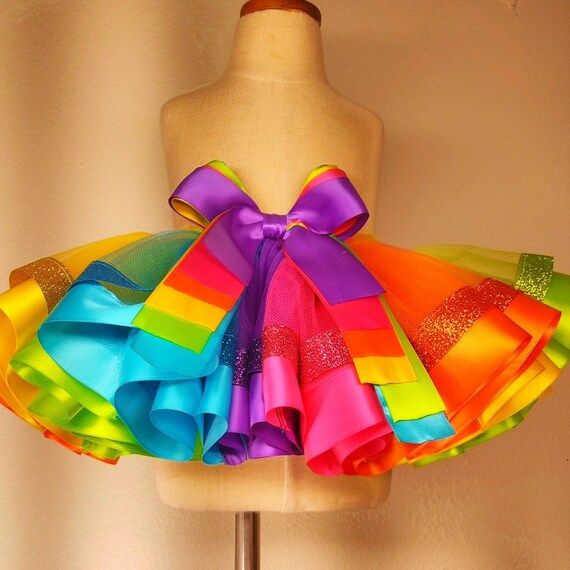 Rainbow Colors with glitters tutu, Baby girl tutu, Birthday tutu outfit, Tutus for girls, Toddler... | Etsy (US)
