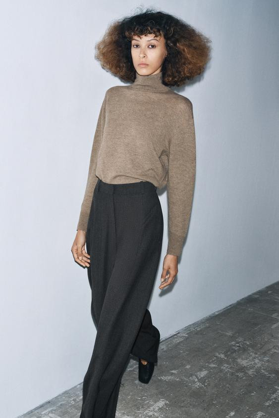 WOOL BALLOON PANTS ZW COLLECTION | Zara US