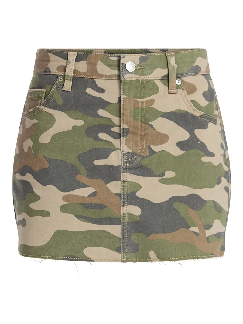 No Boundaries Denim Mini Skirt, Women's Sizes XXS-XXL | Walmart (US)