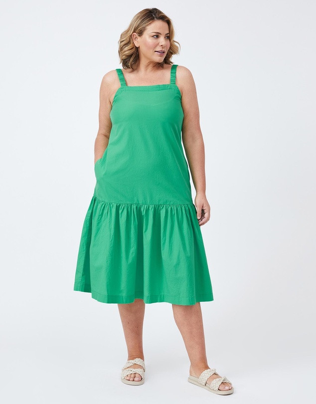Poplin Strappy Dress In Organic Cotton | THE ICONIC (AU & NZ)