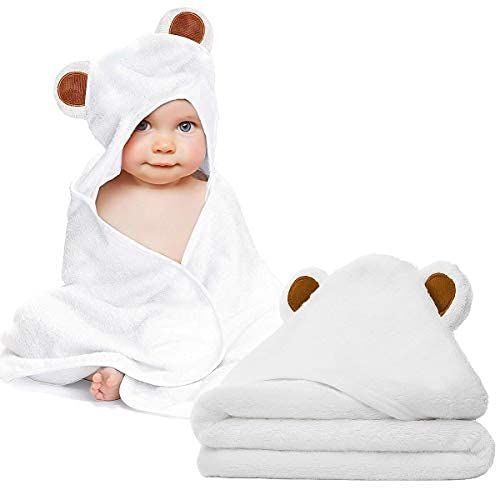 Baby Towel and Washcloth Set-Baby Bath Towel and Washcloth -Hooded Towel and Washcloth-Organic Ba... | Amazon (US)