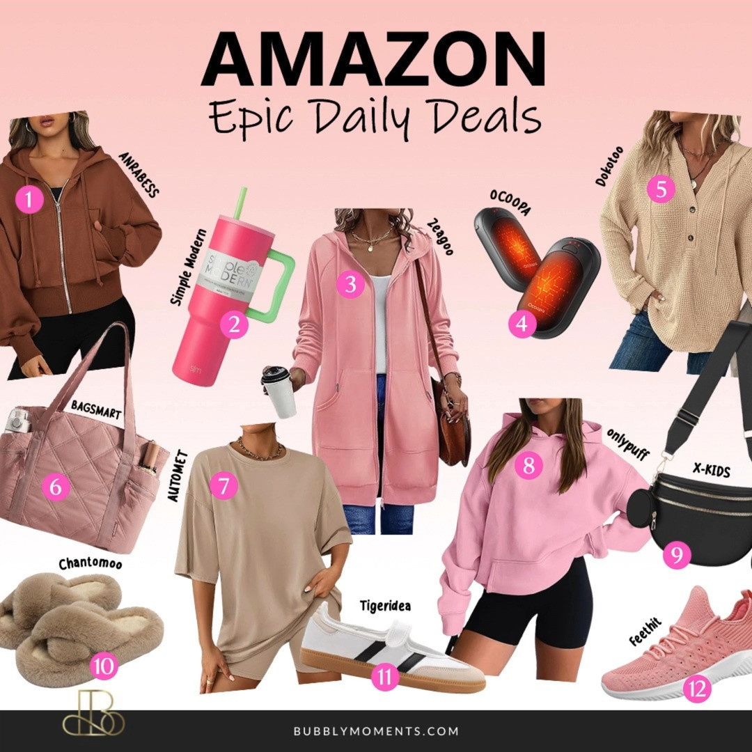 Today’s Women’s Epic Daily Deals are here and they are too good to scroll past. ✨ From everyday wardrobe staples to elevated must-haves you’ll reach for again and again, this curated Amazon find list is all about making daily style easy, comfortable, and effortlessly chic. Whether you’re refreshing your closet, upgrading your everyday essentials, or looking for versatile pieces that work from morning errands to casual nights out, these picks deliver style without the stress.
Think cozy loungewear, flattering basics, trendy accessories, beauty favorites, and practical finds every woman loves to keep on rotation. These are the kinds of pieces that sell out fast, so if something catches your eye, don’t wait too long. Save this post, tap to shop, and check back daily for new epic finds you won’t want to miss. Your future outfits will thank you. 💕
#LTKBeauty #LTKselfcare #LTKootd #EpicDailyDeals #AmazonFinds #WomenFinds #AmazonFashion #AmazonMustHaves #EverydayStyle #WomensFashion #TrendingNow #StyleInspo #ClosetEssentials #FashionFinds #OnlineShopping #ShopTheLook #CasualStyle #DailyOutfits #InfluencerFinds 

 