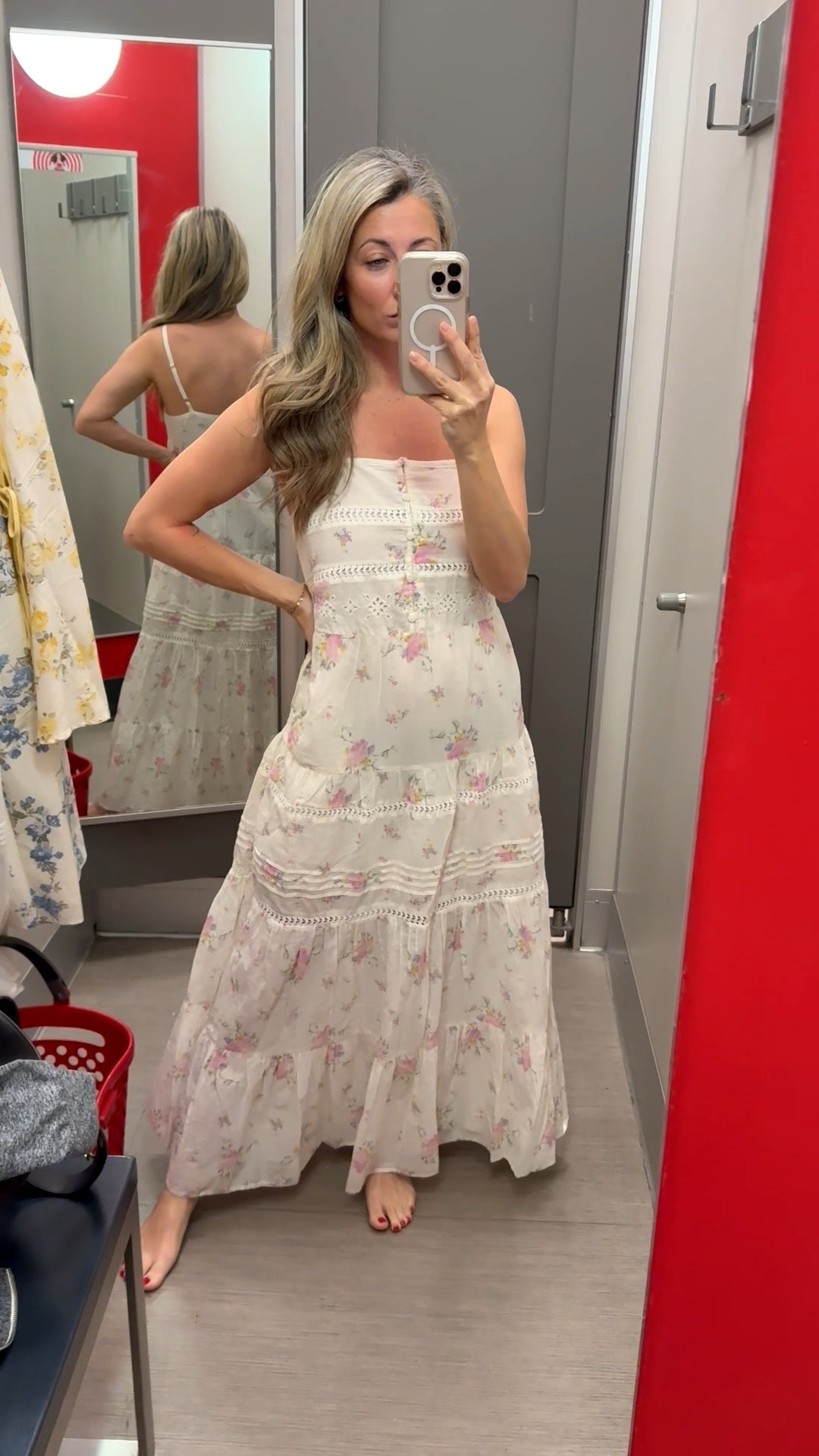 Oh my gosh this pink, cream and yellow floral maxi from Target A New Day! It is just stunning and dainty and so feminine! Perfect for Easter 

#LTKOver40 #LTKootd #LTKPetite