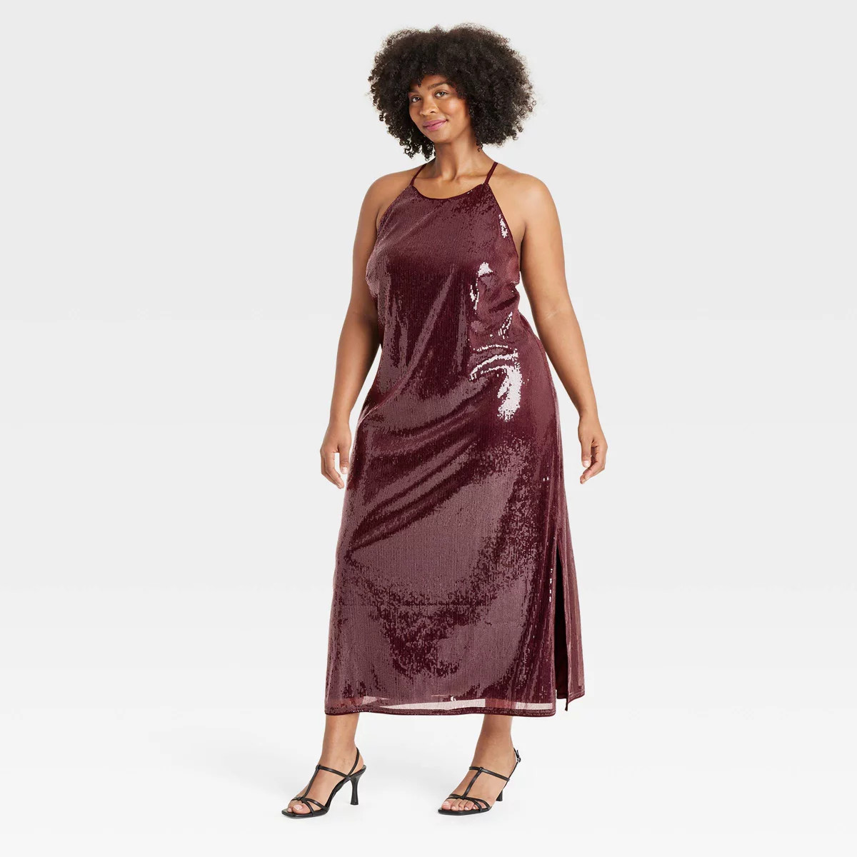 Women's Sequin Midi A-Line Dress - A New Day™ | Target