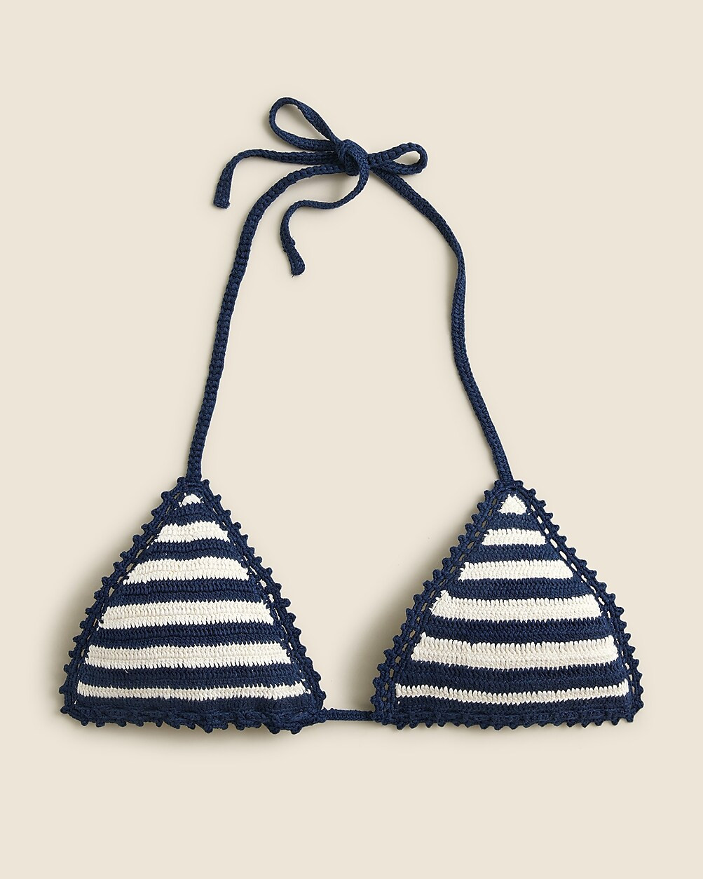 Crochet bralette in stripe | J. Crew US