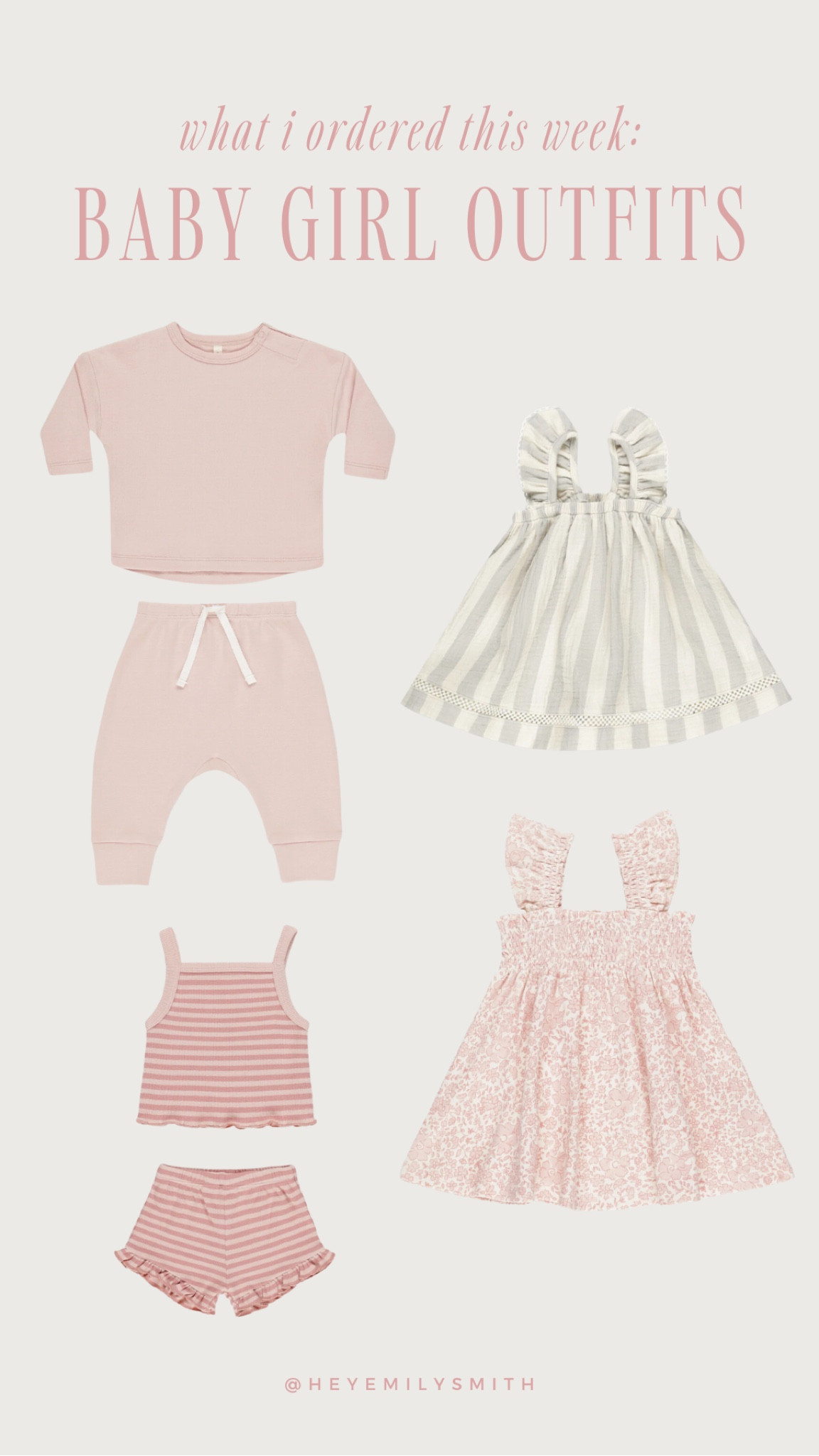 Spring and summer baby girl outfits that I ordered this week 🩷

#LTKFindsUnder50 #LTKBaby #LTKKids
