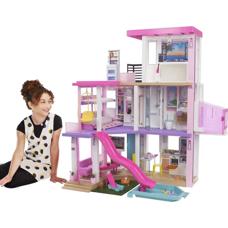 Barbie Dreamhouse Doll House Barbie House with 75+ Accessories - Walmart.com | Walmart (US)