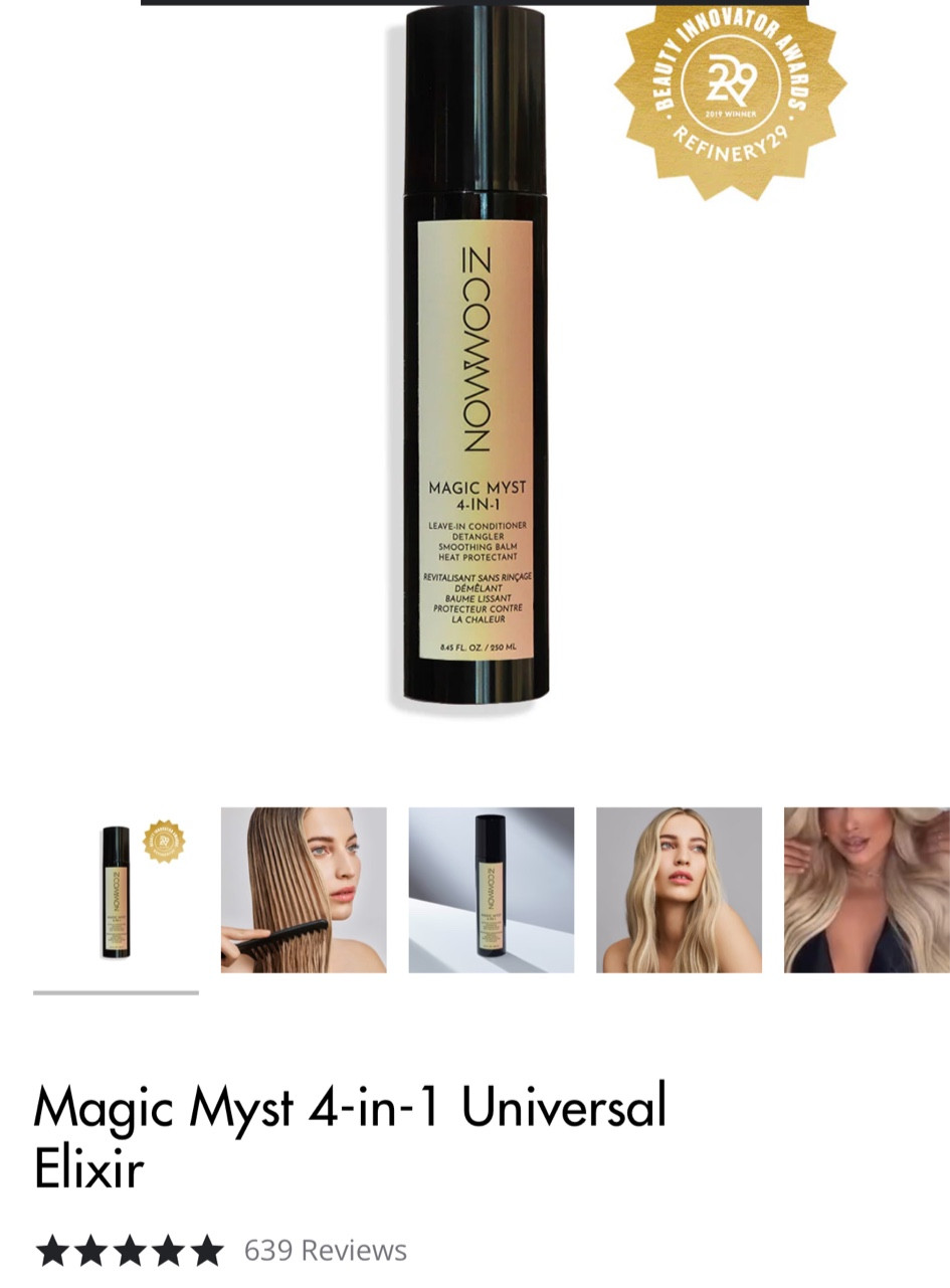 The cult following favorite detangler for your hair. It’s also a leave in conditioner, heat protectant, smoothing balm on top of being the best detangler I’ve ever used! 2 bottles has lasted me a year and I use it on myself and my 3 girls every time we wash our hair. 

SIGN UP AND SAVE 20% or there are some bloggers that have special codes. I know of one right now that has a 30% (as of 6/18/24) DM me and I will send you her code. 

#incommon #detangler #hair #besthairproducts #haircare 

#LTKSummerSales #LTKBeauty #LTKSaleAlert