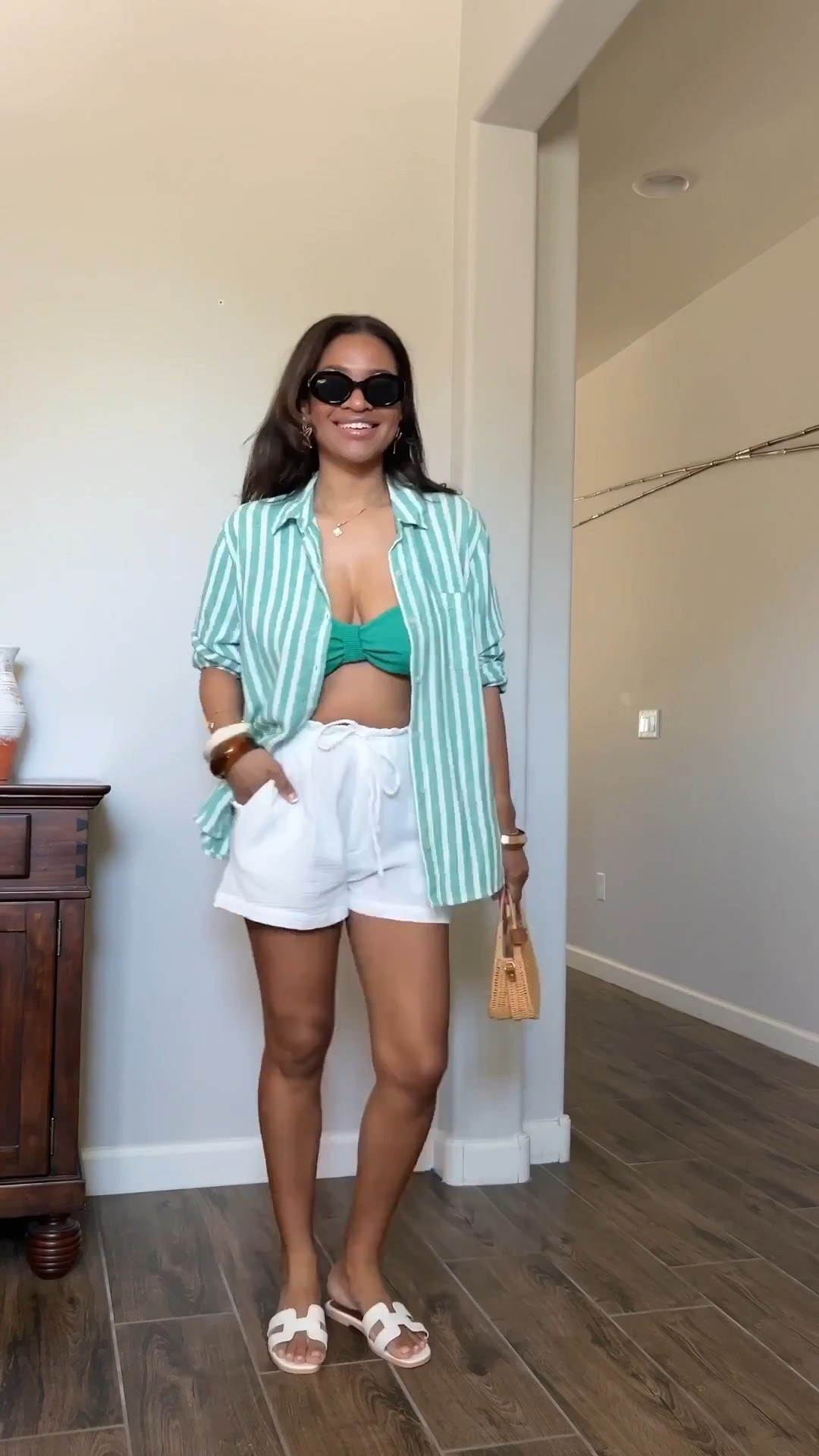 Target sale!! Target linen button down, two ways! Love wearing this with swimwear or could be perfect with jeans too! Wearing a medium for a slightly oversized fit. Wearing a medium in the bikini  


#ltkstyletip #ltkover40 #ltkswim

#ltkwatchnow


