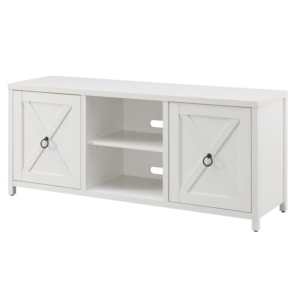 Meyer&Cross Granger 58 in. White TV Stand | The Home Depot