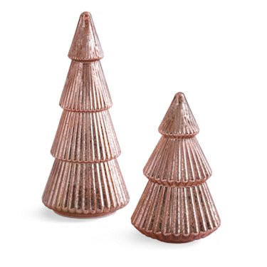 Mercury Glass LED Trees | Grandin Road