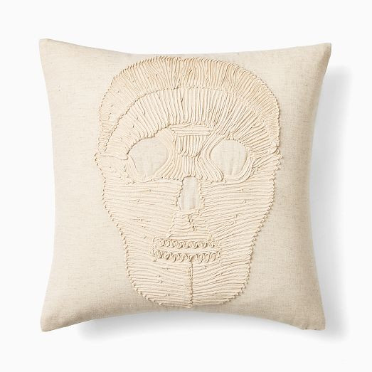 Soutache Skull Pillow Cover | West Elm (US)