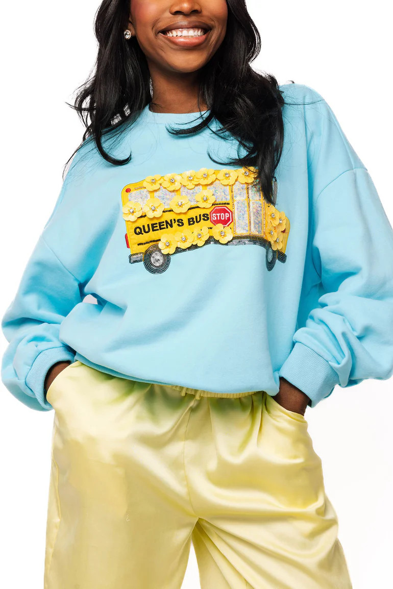 Blue Rainbow Trim School Books Cardigan | Queen of Sparkles
