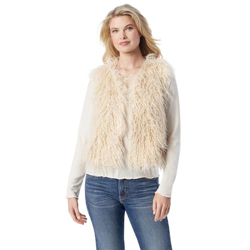 Jessica Simpson Womens Vintage Chic Faux Fur Vest Standard | Amazon (US)