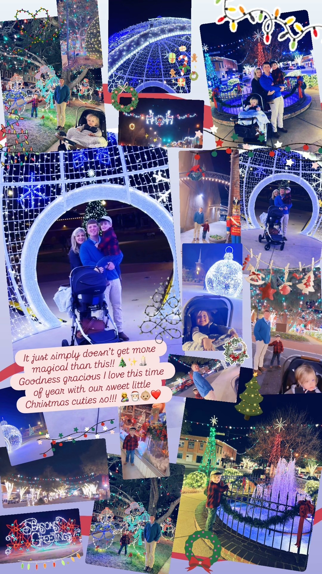 It just simply doesn’t get more magical than this!! 🎄✨🕯️ Goodness gracious I love this time of year with our sweet little Christmas cuties so!!! 🤱🎅🏻👶🏼❤️ 