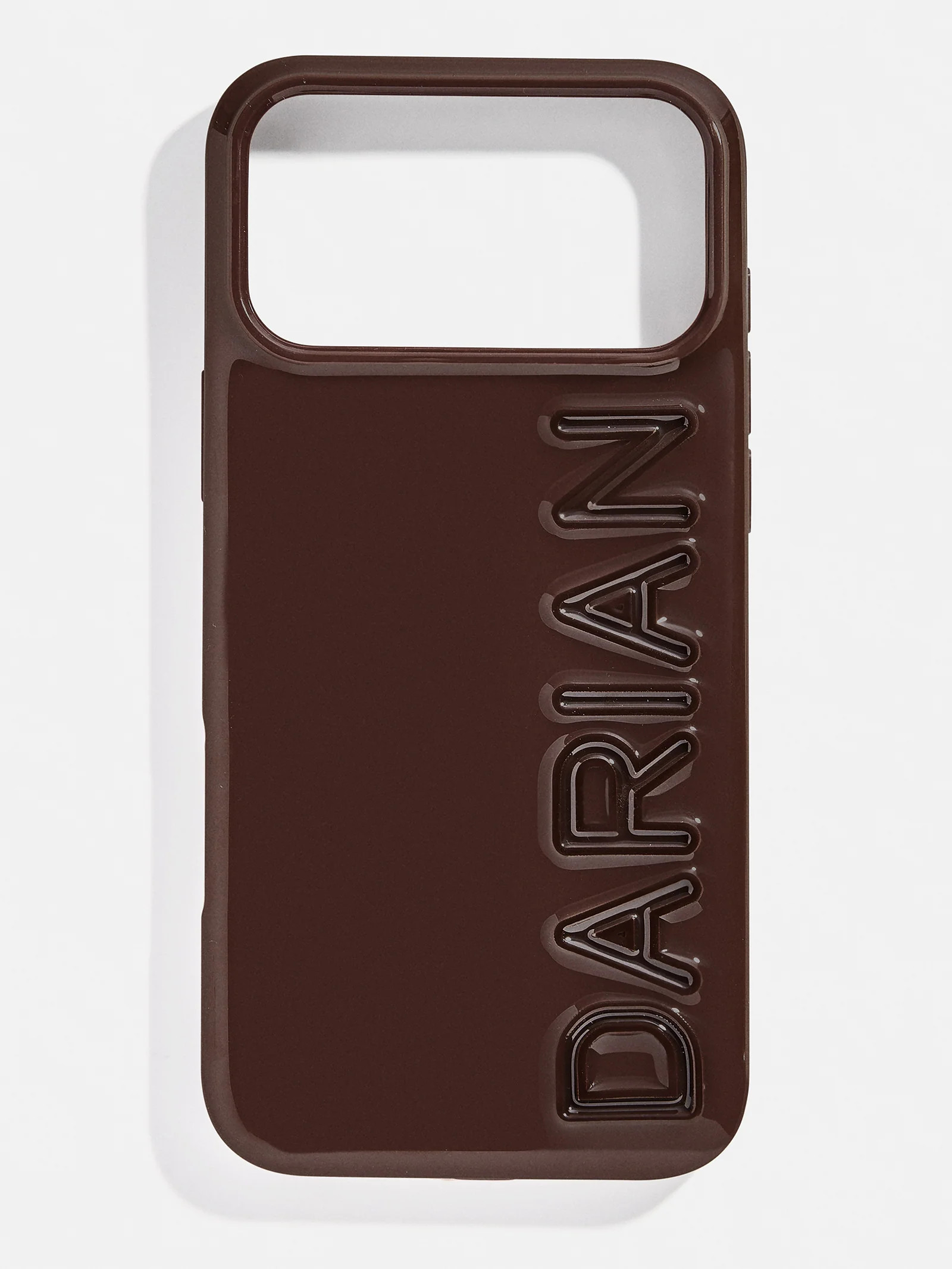 Fine Line Custom iPhone Case - Dark Brown/Dark Brown | BaubleBar