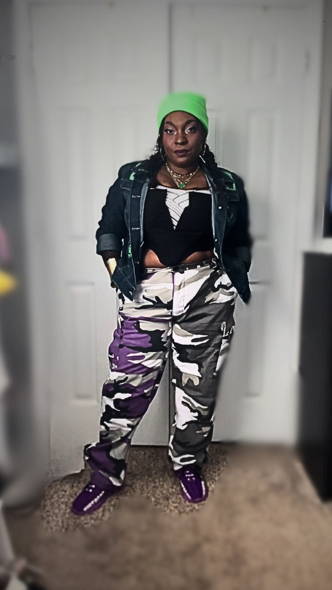 Personal style should be personal to use so if you can add some custom pieces to your looks. My jacket and my fishnet top or custom.

#LTKFindsUnder100 #LTKMidsize #LTKStyleTip