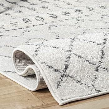 nuLOOM Moroccan Blythe Runner Rug, 2' 8" x 8', Grey/Off-white | Amazon (CA)